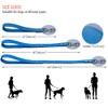 Correa corta para perro, gancho de metal resistente, PVC impermeable