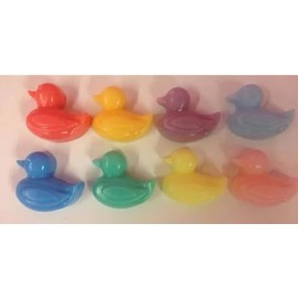 MINI 8x ducks 2-3cm soaps fragrance free suitable for sensitive skin. colours will vary