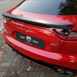 M&S EV New M&S Matte Black Rear Trunk Wing Spoiler S Type  for Kia Stinger 17-18