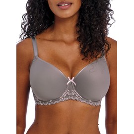 Freya Women's Offbeat Decadence Underwire Molded Spacer Bra, Grey Pink, 34H