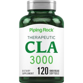 Piping Rock CLA Supplements | 3000mg | Conjugated Linoleic Acid | 120 Softgels | Non-GMO, Gluten Free