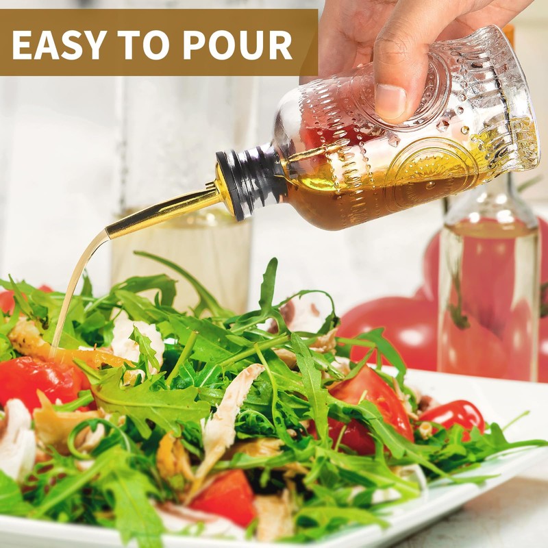 Syrup Dispenser Bottles Set of 3, Simple Syrup Bottle for