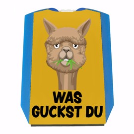 Was guckst du parking disc with funny alpaca funny parking meter, StVO-compliant with cute motif on the back to keep people away from your car