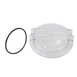 1pc Thread Strainer Cover Lid & 1pc O-Ring Replacement Part Fit for Hayward Chlorine and Bromine Feeders C250CF, C500CF, C1100CF, C1800CF