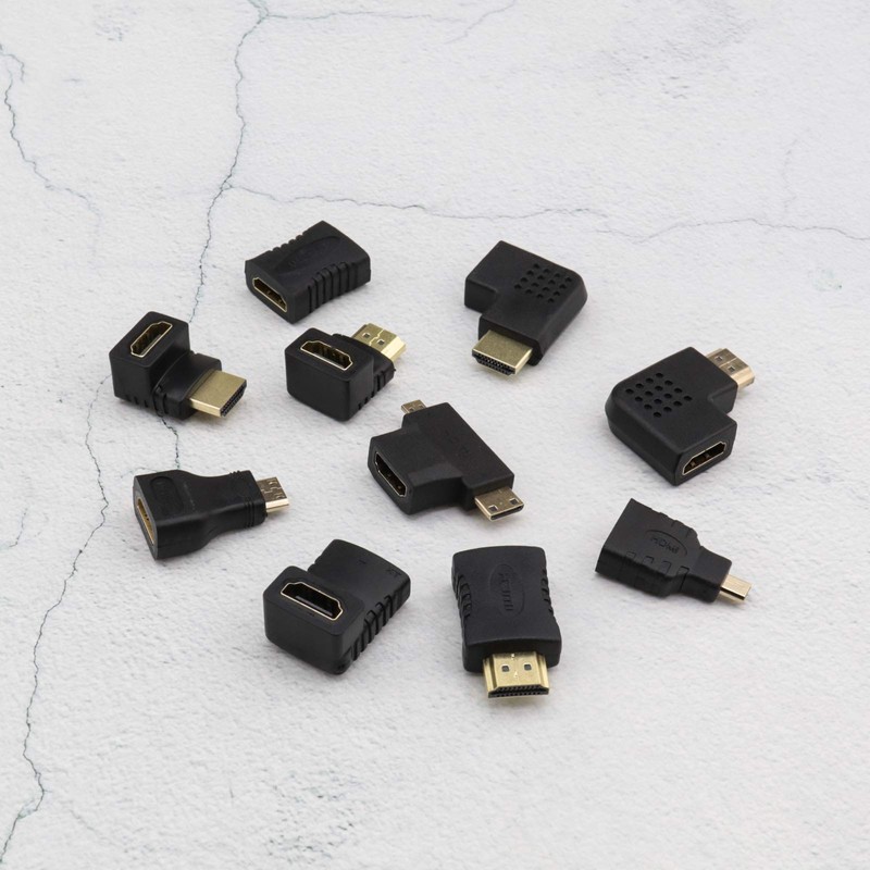 EMSea 10Pcs HDMI Adapter Kit, HDMI to Mini HDMI/Micro HDMI