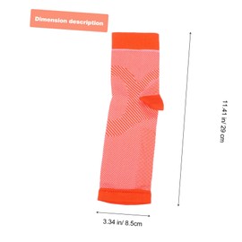 Baluue 1 Pair Breathable Toeless Ankle Compression Socks for Plantar Support Lightweight High Elasticity for Sports Daily Activities