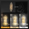 Modern Crystal Wall Sconces,Gold Wall Light Fixtures, Luxury Indoor Wall
