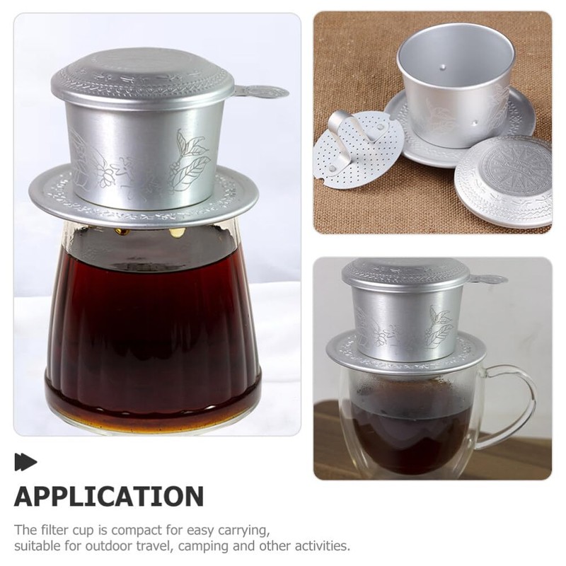 Angoily Vietnamese Coffee Filter, Stainless Steel Cup Coffee Filter Coffee