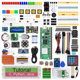 Freenove Ultimate Starter Kit for Raspberry Pi Pico 2 W (Included), Dual Arm Cortex-M33 and Dual Hazard3 RISC-V Microcontroller, 767-Page Detailed Tutorial, 224 Items, 119 Projects, Python C Java Code