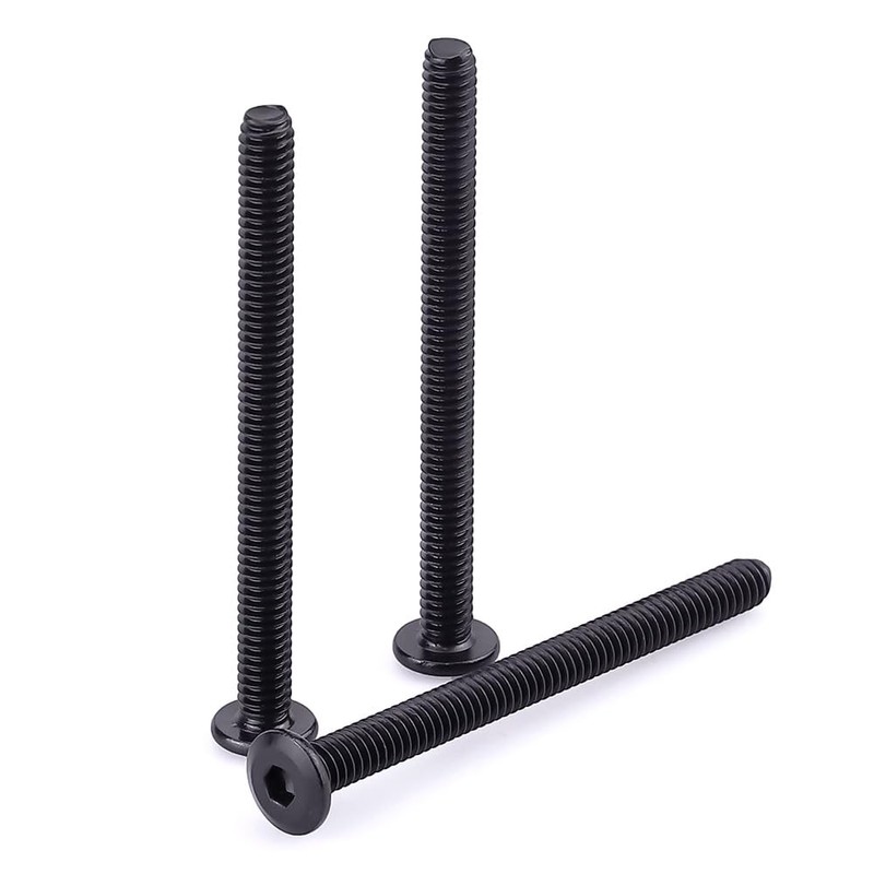 1/4-20 x 3-1/2" Black Hex Socket Head Cap Screws, 304