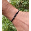 Live Gems | Custom Morse Code Mens Bracelet, Daddy Of