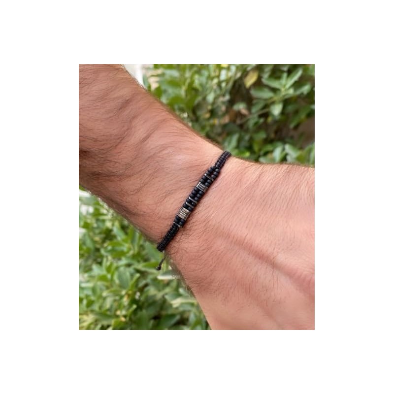 Live Gems | Custom Morse Code Mens Bracelet, Daddy Of