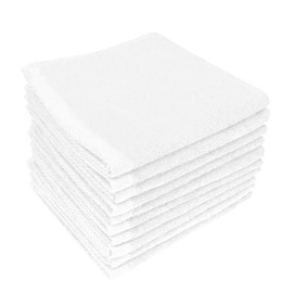 19 inch Hand Towel, Water Absorbency, Medium Thickness, Wash Towel, Towel Durability, Can Be Used in a Variety of Uses, Kitchen Towels, Dish Towels, Hot Towels, White 10 Pieces