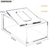 SANRUI Tissue Box Transparent Cosmetic Tissue Box for Dining Room