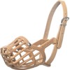 OmniPet Leather Brothers Italian Basket Dog Muzzle, Adjustable Secure Fit,