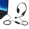 ANCLLO USB Headset Computer Headphones with Microphone Noise Cancelling Lightweight