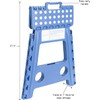 ESSENTIALS 21048 15” Folding Step Stool, Wide Folding Step Stool,
