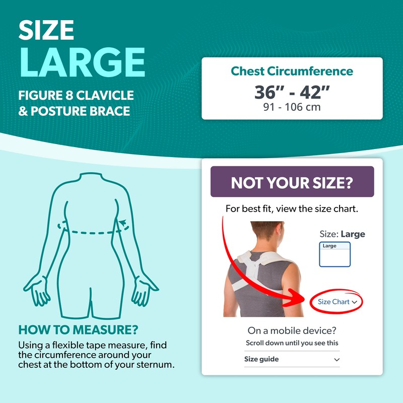 BraceAbility Clavicle Support Brace - Figure 8 Upper Back Brace