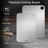 ZERRO Titanium Cutting Board 14.17" x 9.84", 100% Pure Titanium