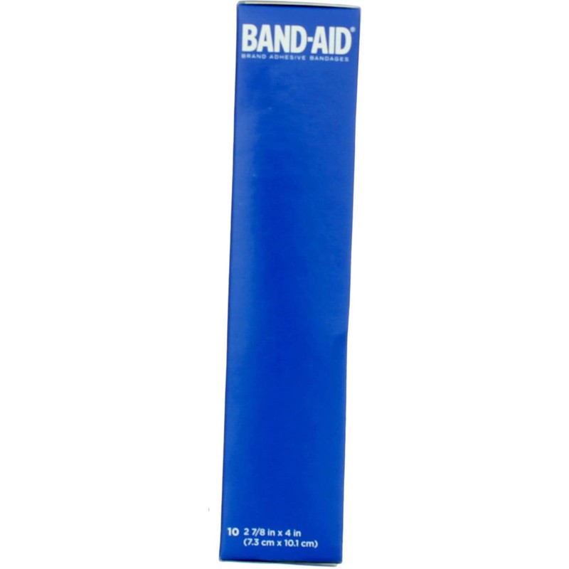J&J Adhesive Pad Lrg Size 10s Band-Aid Large Comfort-Flex Adhesive
