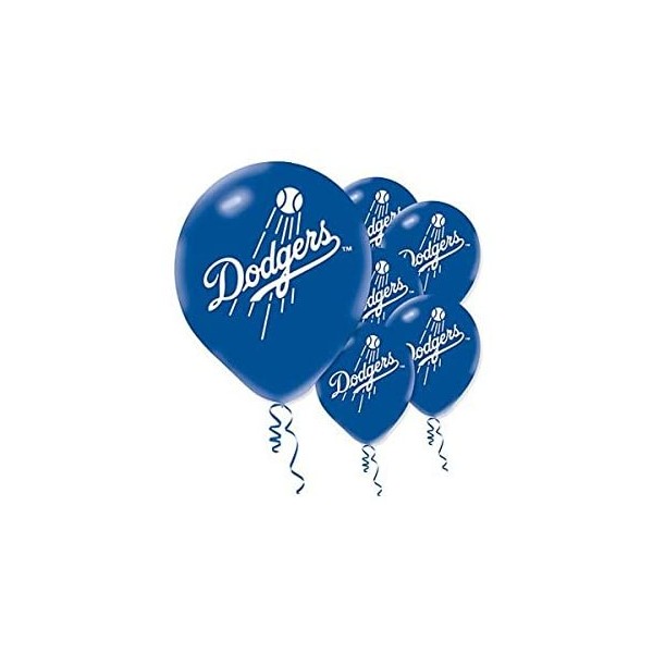 "Los Angeles Dodgers Major League Baseball Collection" Printed Latex Balloons, Party Decoration