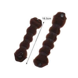 Erioctry Set of 3 Magic Hair Styler Hot Donut Hair Bun Maker Fashion Twist Ring Former Shaper Donut Chignon Bun Maker for Women Lady Girls 1 Large+2 Small Brown