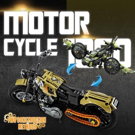 DAHONPA 2 in-1 Transform Technic Motorbike Building Blocks Set, 479 Pieces Moto & Fighter Transform, Build and Display Toys Gift for Kids and Adults