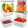 4-Pack All-In-One Fruit Storage Containers with Strainer