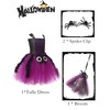 FEOYA Children's Girls' Spider Dress, 3-Piece Tutu Witch Dress with