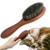 Casidoxi Bristle Cat Hair Brush for Shedding, Soft Cat Brush