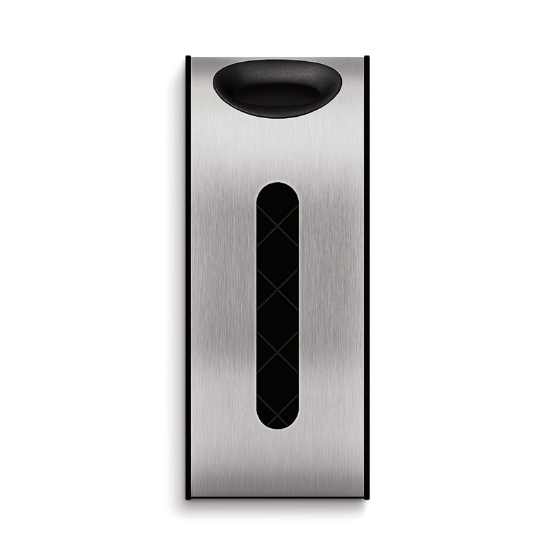 simplehuman Wall Mount Grocery Bag Dispenser, Brushed Stainless Steel