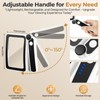 Rechargeable 4X Magnifying Glass with Light, gliship Large Full Page