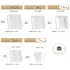 MALACASA Ivory White Dinnerware Sets, 30-Piece Porcelain Plates and Bowls
