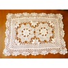 Hetao 16x23 100% Cotton Handmade Crochet lace Table Runners Oblong