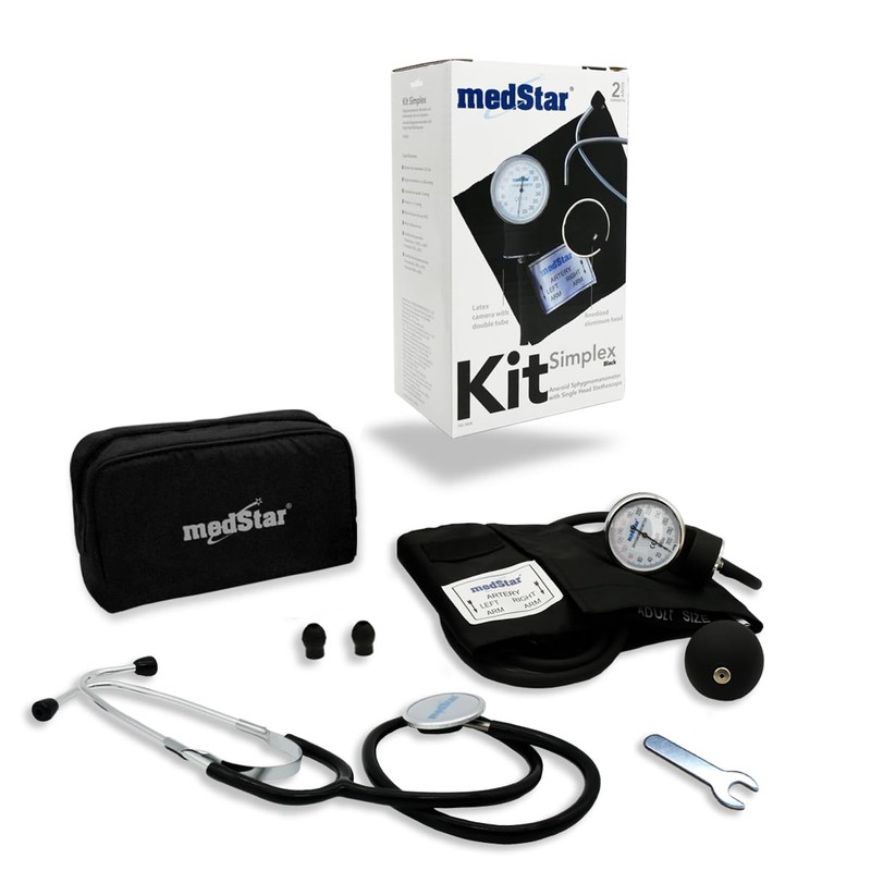 MEDSTAR | Kit Baumanómetro Aneroide con Estetoscopio de una Campana