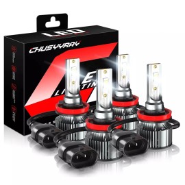 CHUSYYRAY For Chevy Malibu LTZ 2008-2012 LED 4X H11+H11 Headlights high Low Beam 10000lm