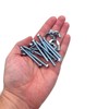 TOP-VIGOR 10Pcs Wing Nut & Bolt, M5*50mm Butterfly Wing Screws,