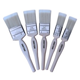 Dekton 5pc Professional Grade Paintbrush Set - Ideal for Water-Based Gloss Emulsion Paints| Includes 3 Brushes 2(38mm), 2(50mm), 1(76mm)| Quality Bristles| Set Ensures Smooth, Precise Application
