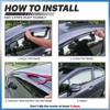M-AUTO Window Visor Shade Compatible with 08-16 Chrysler Town and