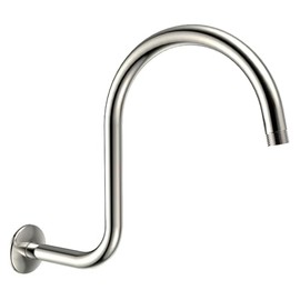 Kingston Brass K114C6 Restoration 14" Shower Arm with Round Flange, Polished Nickel