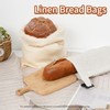 HSOFTIFY 2 Pack 100% Linen Bread Bags for Homemade Bread
