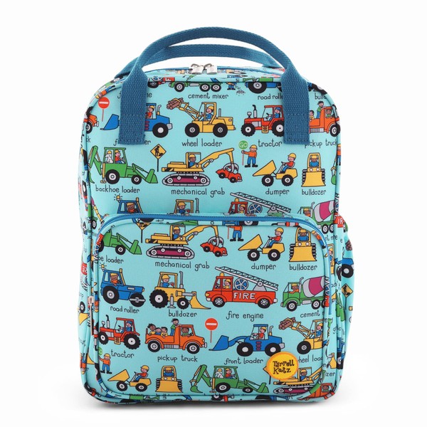 Tyrrell Katz Trucks Printed Backpack in Blue - Double Zip