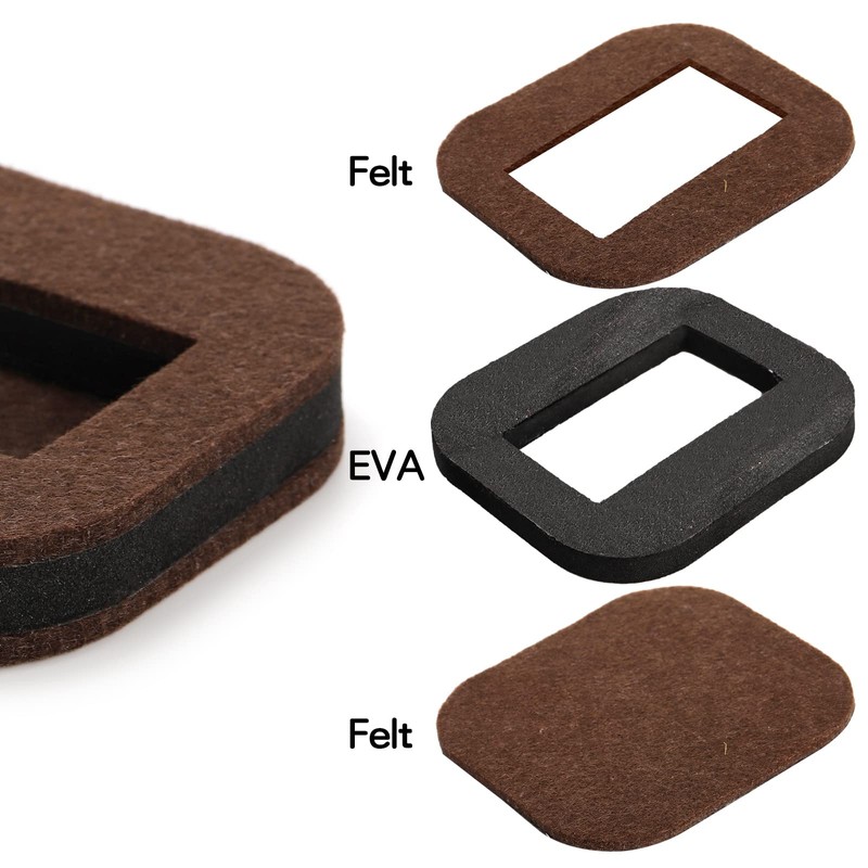 Pumtus 20 Pack Felt Furniture Cups, Anti-Sliding Bottom Caster Pads,