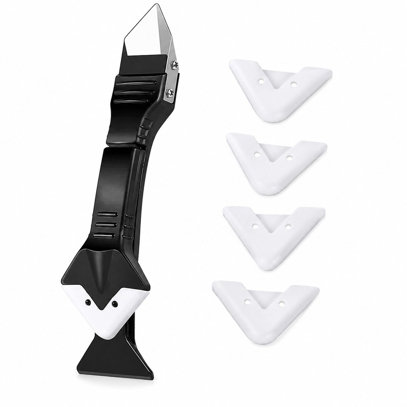 5-in-1 Silicone Caulking Tool Kit for Sealant Finishing – Reusable