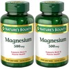 Nature's Bounty Magnesium Supplements 500mg Tablets, Support Bone & Muscle Health, 200 Count (Pack of 2)