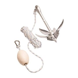 Newport Vessels Folding Grapnel Kayak Anchor Kit - 3.5lb, Silver