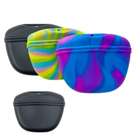 SparkDog Collars K9 Snack Sack Clip On Silicone Dog Training Treat Pouch with Magnetic Closure, Dog Training Treat Bag for Obedience, Hiking, and Outdoor Adventure (Charcoal)