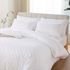 YIRDDEO White Comforter Set 3Pcs, Boho Full Size Bedding Set,