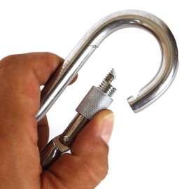 Stainless steel locking biner 11mm / carabiner quick link screw tarp ring key ring