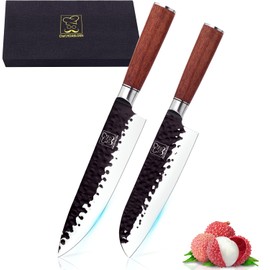 ChefHOABLORN Kitchen Knife Set 2 Piece High Carbon Stainless Steel Professional Chef Knife Set with Ultra Sharp Blade